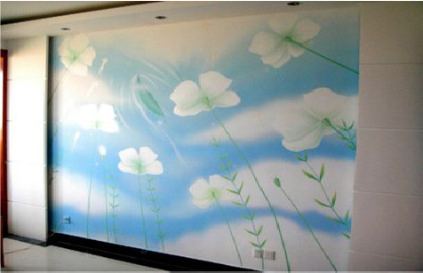 六盘水画墙绘怎么画好白云的蓬松感？