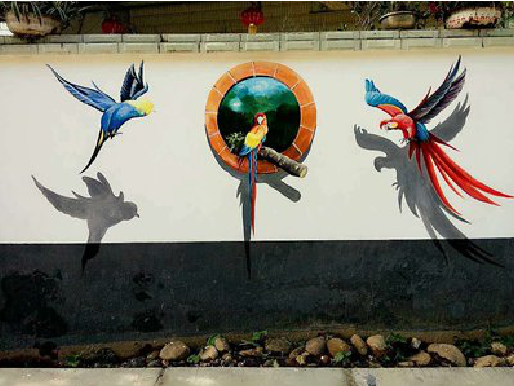 六盘水视觉错位-3D墙绘设计