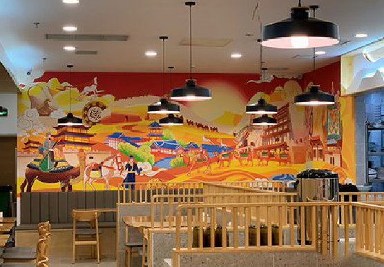 六盘水商业空间彩绘介绍。